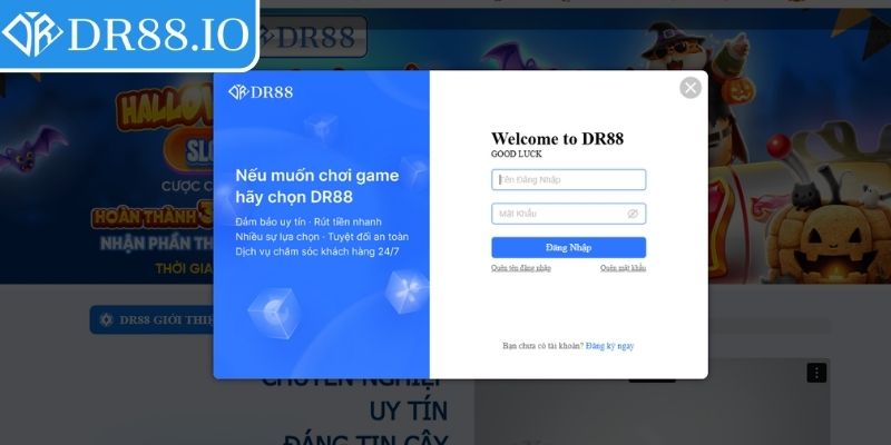 Truy cập vào trang chủ DR88
