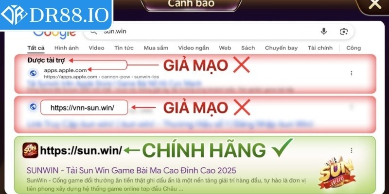 Những tác hại khi tham gia website Sunwin giả mạo